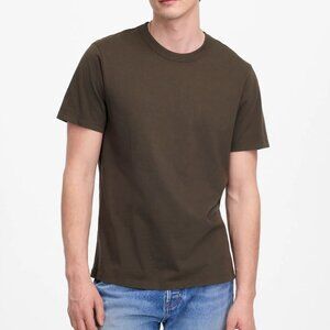 NWT Madewell Men's M Garment-Dyed Allday Crewneck Tee Dried Olive Green T-Shirt